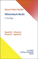 DaumSalanBecher, Wörterbuch Recht Spanisch Deutsch 2A
